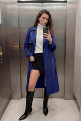 Abrigo midi efecto ante