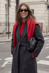 Abrigo oversized cinturón