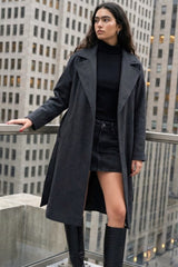 Abrigo oversized cinturón