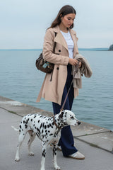 Abrigo trench efecto ante
