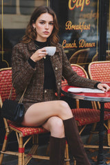 Blazer corto bouclé