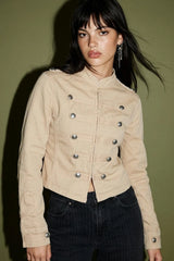 Cropped bouclé blazer