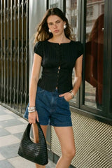 Blusa Aura Silk manga corta