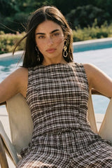 Lorde cut-out back blouse