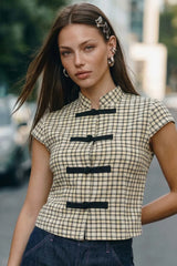 Blusa Honey cuello mao