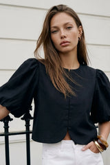Blusa Stella manga globo