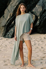 Blusa túnica Serafina asimétrica