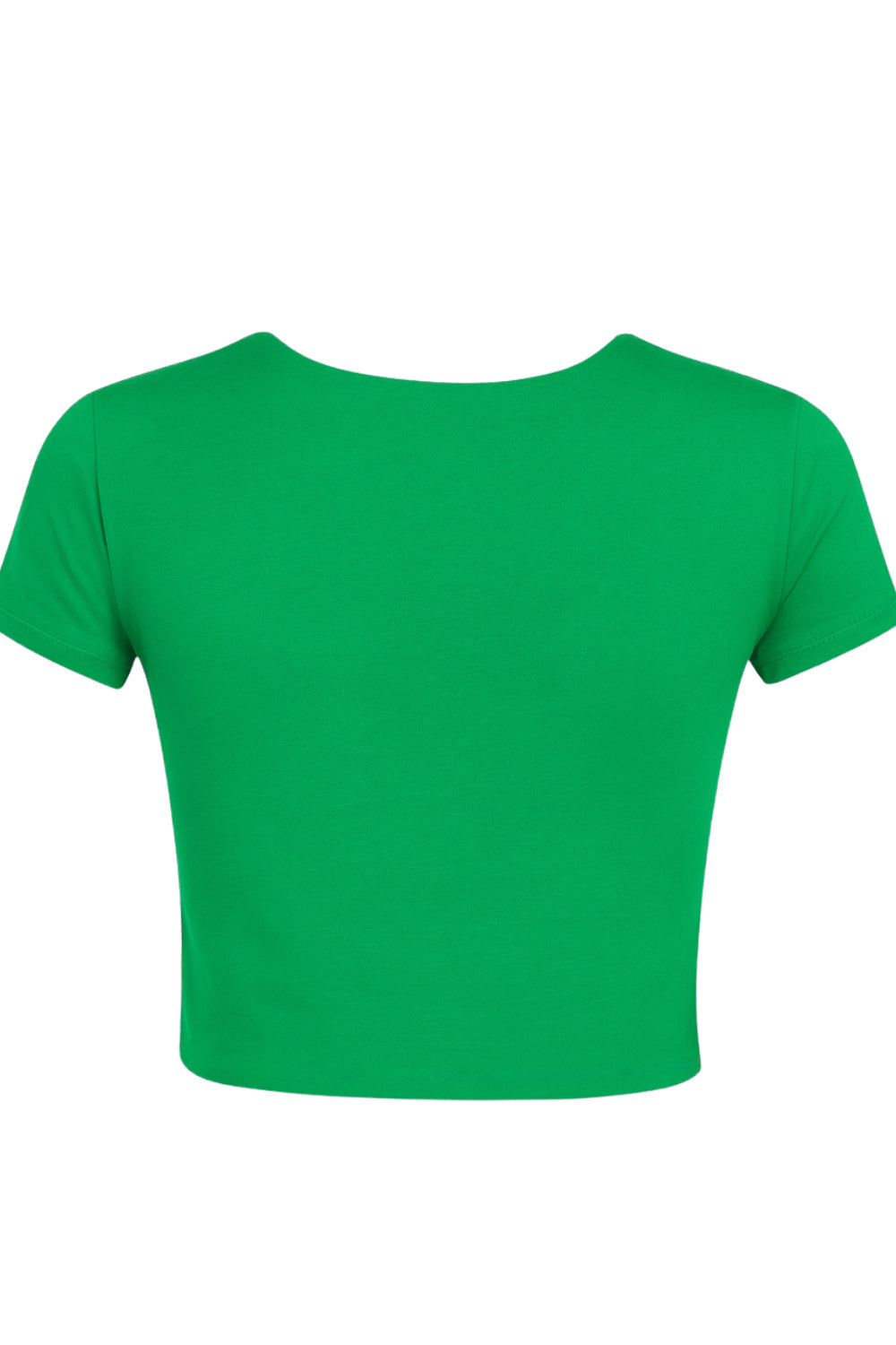 Camiseta básica de fit recto, cuello redondo y manga corta.