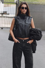 Peplum top with buttons