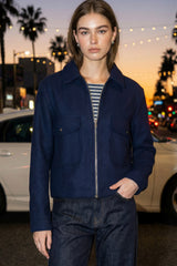 Chamarra cierre bolsillos