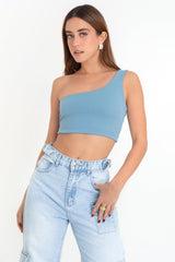 Crop top asimétrico un hombro