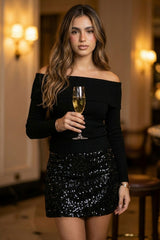 Falda mini lentejuela