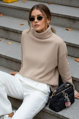 Jersey cuello alto tacto suave