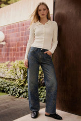 Polo neck sweater