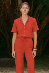 Pantalón ancho cintura elástica