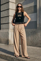 Pantalón ancho maxi pinza