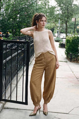 Pantalón bombacho satín