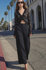 Pantalón culotte bolsillos