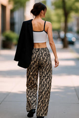 Pantalón estampado fluido