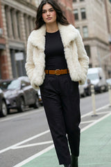 Pantalón fit recto cinturón