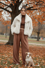 Pantalón pinzas jareta