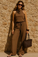 Pantalón Noa fit fluido con jareta