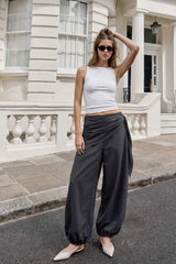Checked handkerchief trousers