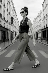Pantalon recto tobillero