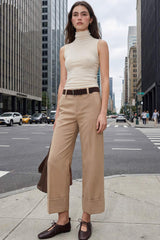 Pantalon recto tobillero