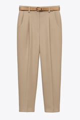 Pantalón tobillero cinturón