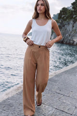 Pantalón vestir wide leg