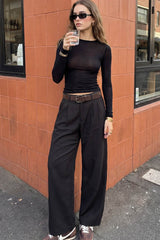 Pantalón vestir wide leg