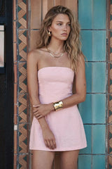 Alouette strapless playsuit