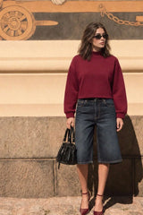 Sudadera con cuello alzado
