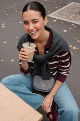 Sweater rayas cuello polo