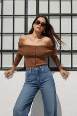 Top canalé Soft glow