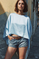 Top capa satín