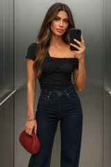 Top Jane escote asimétrico