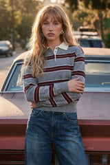 Polo neck sweater