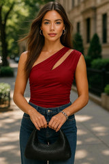 Top Joy asimétrico con cut out