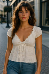 Top Opaline manga corta olanes