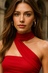 Top tubo Rebel choker cruzado