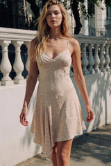 Asymmetric volume cut dress