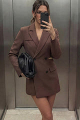 Vestido blazer manga larga