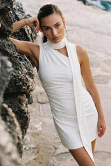 Dolley short high-neck dress